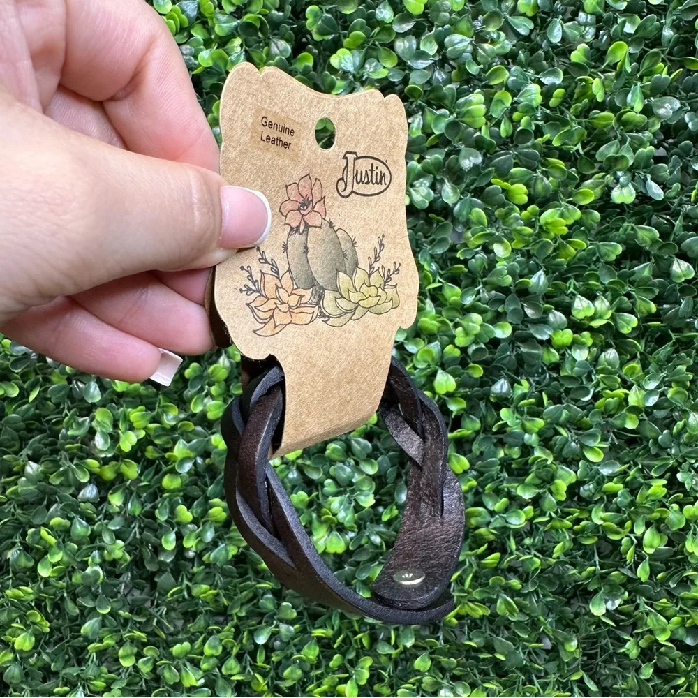 Justin‎ Boots Brown Leather Bracelet